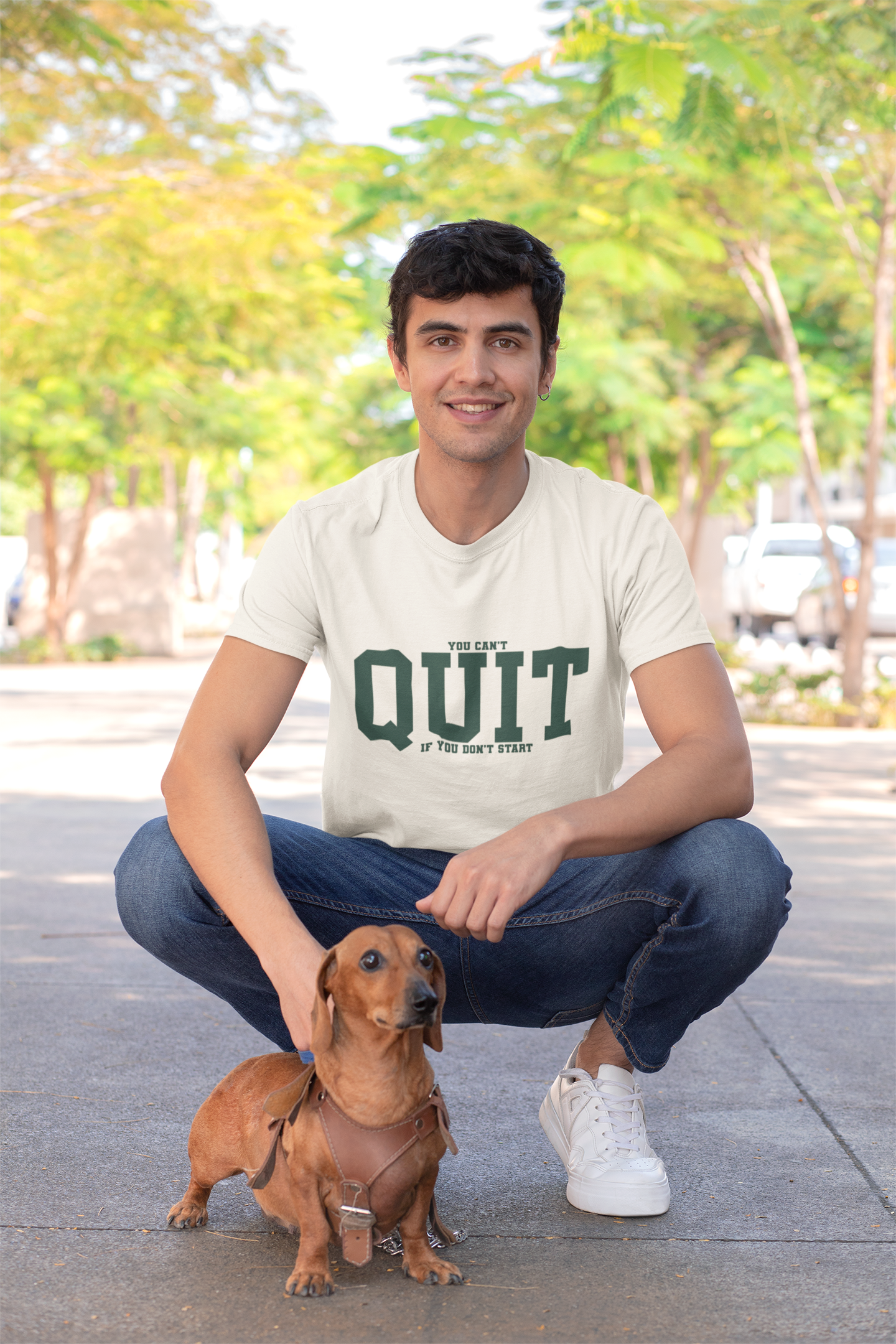 "You Can't Quit" - Tee | Effort Optional Bad Attitude Collection.