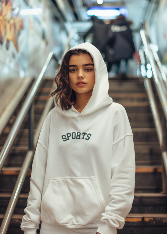 “SPORTS” Hoodie | Effort Optional Varsity Collection