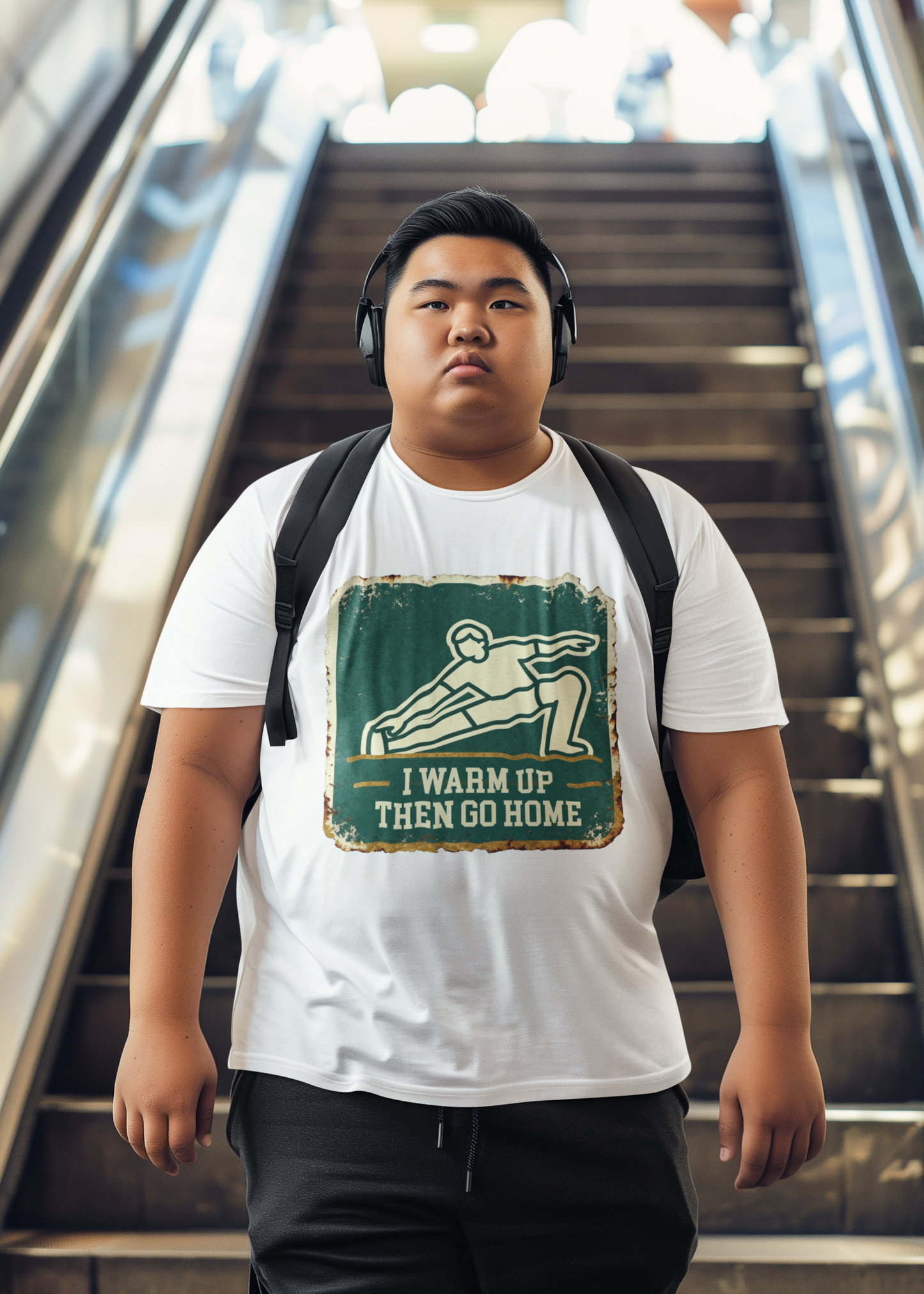 "Warm Up Then Go Home" Tee | Effort Optional Bad Attitude Collection