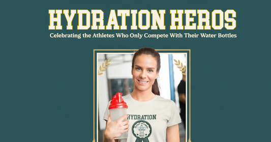 Blog Post Image. Girl holding water bottle with hair in a pony tail. 