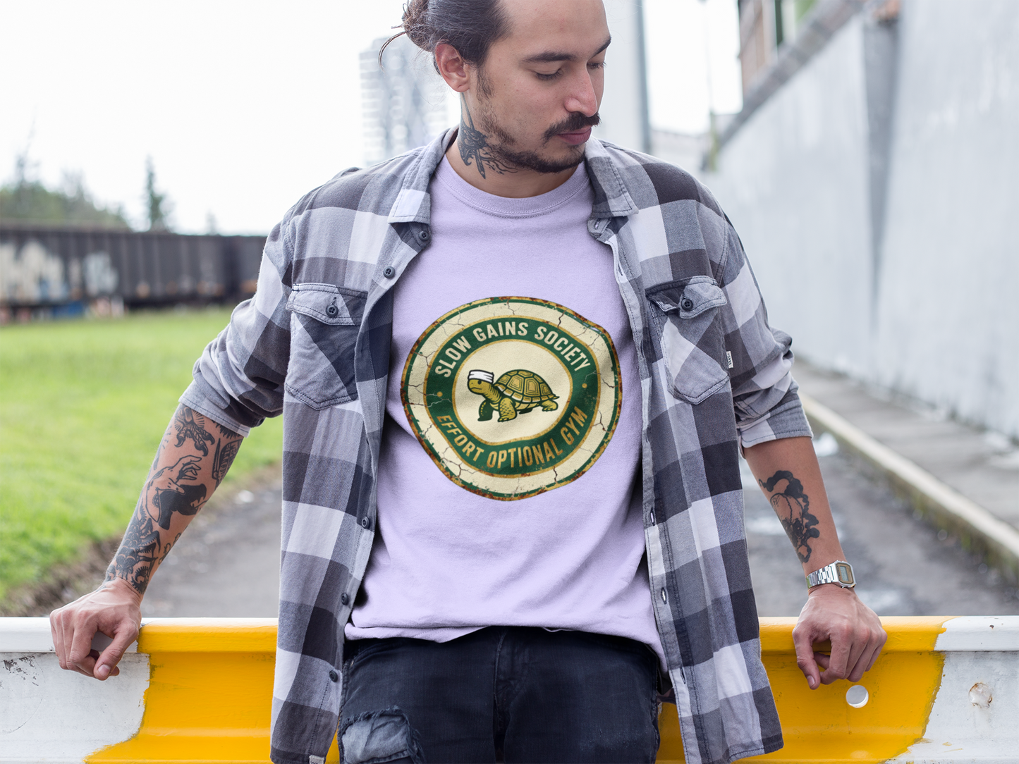 "Slow Gains Society" Tee | Effort Optional Watch Party Collection