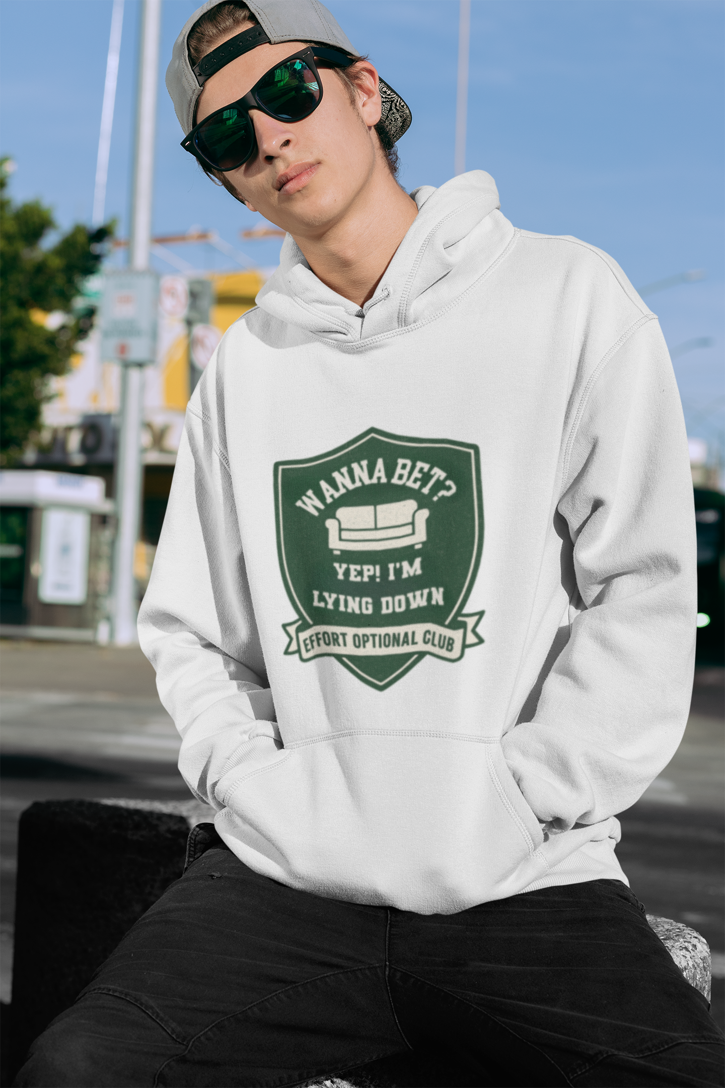 "Wanna Bet" Hoodie | Effort Optional Bad Attitude Collection