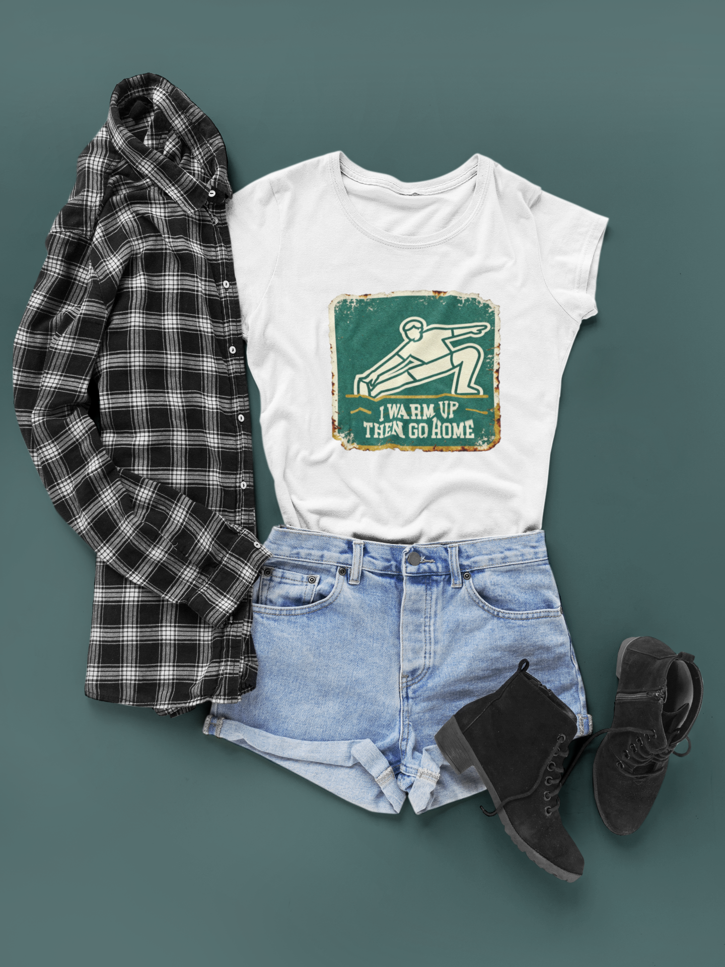 "Warm Up Then Go Home" Tee | Effort Optional Bad Attitude Collection